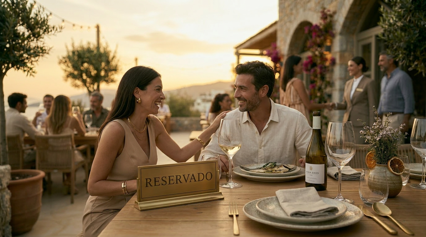 Experiencia gastronómica premium en restaurante moderno con reservas digitales y hospitalidad contemporánea